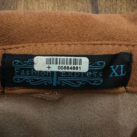 Cowhide print top. Super cute! Worn only once. - Picture 3 of 4